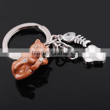 High-end Guangdong Keychain wholesale mischievous cat keychain