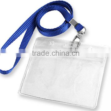 Plastic manufacture wholesale clear rigid reusable plastic PVC badge/card holder/plastic name badge holder                        
                                                Quality Choice
