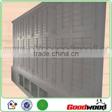 Wood Louvers Shutter Door