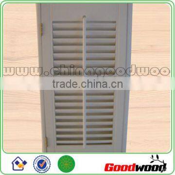 Interior wooden louver shutter door