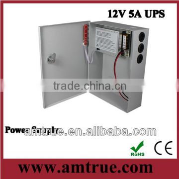 Good quality 12v 5a 7ah battery back-up ups uninterruptible power supply for cctv