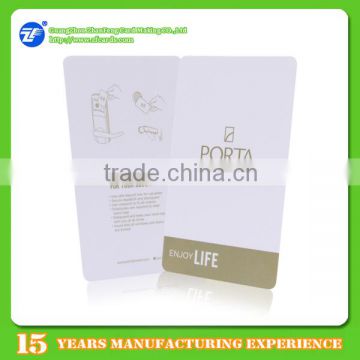 Standard size Smart Card F08 Chip 4C Offset printed hotel card