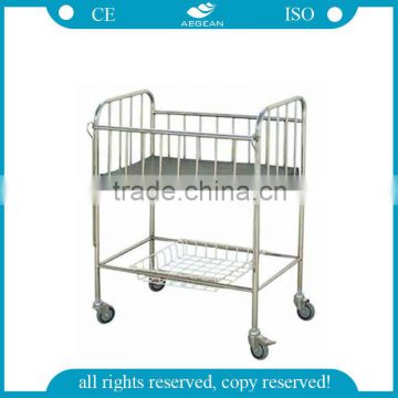 AG-CB005 2013 hot sale hospital stainless steel baby bed