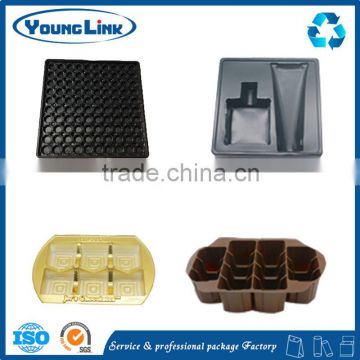 Customized biodegradable blister packaging,plastic packing tray,plastic tray