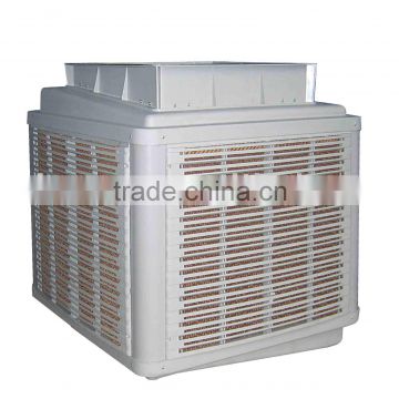 Industrial wall/window-mounted evaporative air cooler (single phase, 3-speed wqith LCD control)