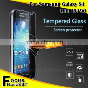 Tempered Glass Screen Protector for samsung freefron screen protect For sumsung S4 Mini i9190 9H 0.33/0.4mm 2.5D welcome OEM/ODM