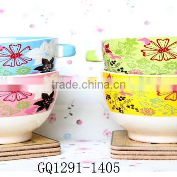 Flexible Choice stoneware soup mug with handle for wholesale
