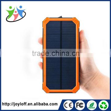 Volume supply portable mobile solar 15000mAh power bank with lighter