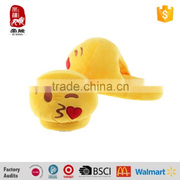 New Design Customized OEM Plush Emoji Slipper Toy Manufacturer China