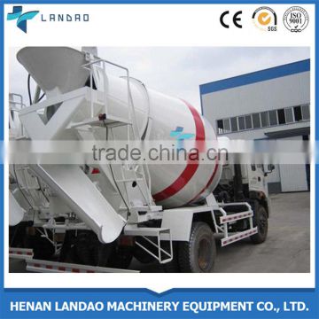 High quality 4 cubic self loading concrete mixer truck