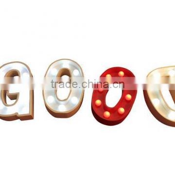 led room and wedding decoration letter light or marquee letter light