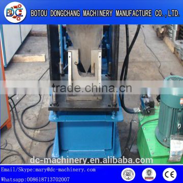Steel gutter downspout cold roll forming machine