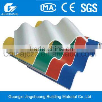 Trapezoidal asa pvc roofing tiles ,plastic roof tile