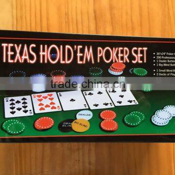 Texas poker set, casino poker set,200 chips