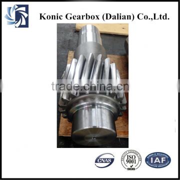 35CrMo machine parts long hollow shaft with gearbox part