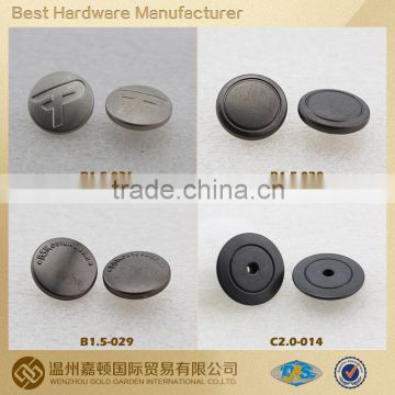 factory wholesale metal buttons for jackets various designs customized