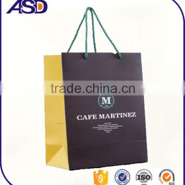 Printed custom made shopping paper bags with your own logo