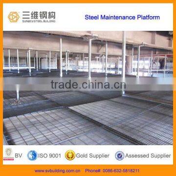 Platform with Galvanized Steel Grating Floor