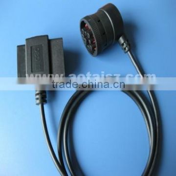 OBD China 9P truck to obd male and female obd test cable