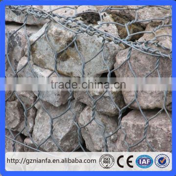 Stone Cage Dam Protection 1*1*3m Hot Dipped Galvanized Gabion Wall(Guangzhou Factory)