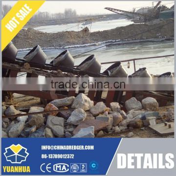 10 - 12 inch bucket chain dredger for sand dredging stable output capacity