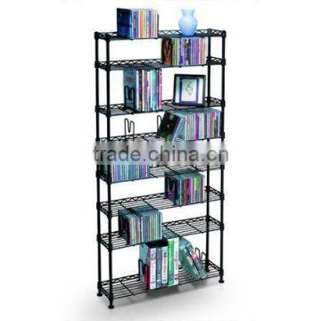 8-Layer folding library metal book stand