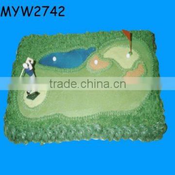 Sport golf course resin gift birthday food safe resin