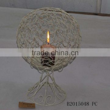 Round wire candle lamp