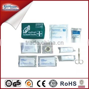 First aid kit for motorcycle with DIN13167
