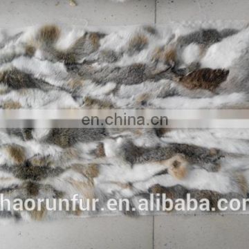 100% Real natural rabbit fur plate