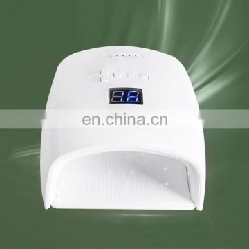 2020 new style 48w dryer Wireless rechargeable battery Smart  Professional LED UV Nail Lamp