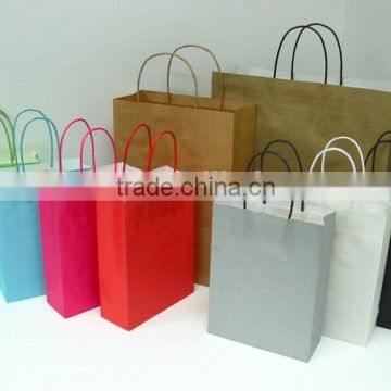 Recycled promotion bag made of Kraft paper, various color