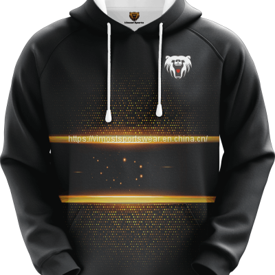 men's good quality sublimated hoodie with full customization