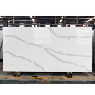 Code：9007，Calacatta artificial stone quartz slab kitchen countertops