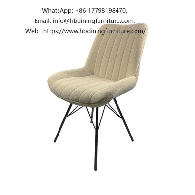 New upholstered sherpa dining chair