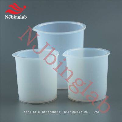 Teflon PFA beaker, withstand high temperature of 260℃, used with anti-corrosion hot plate