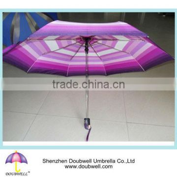 23 inch 3 folding strong frame ribs automatic open & close umbrella