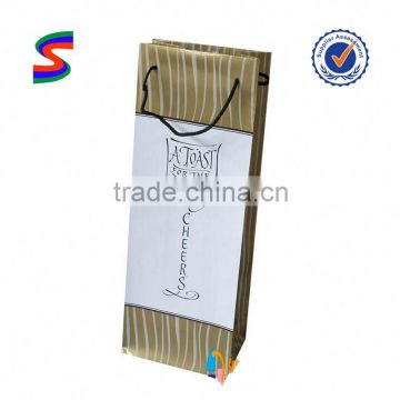 Laminated Wine Bag 6 Bottle Wine Bag With Dividers