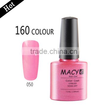 160 colors soak off uv/led nail gel polish ,free sample uv gel nail polish ,raw material from USA nail polish                        
                                                Quality Choice