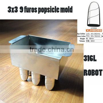 Commercial Polished Stainless Steel Ice Lolly Mould