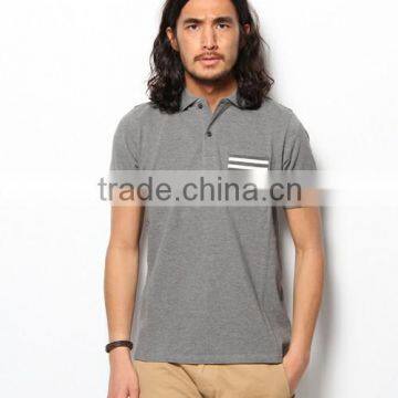 high quality plain polo shirt with pocket