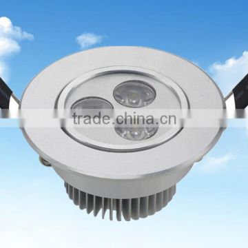 Commercial silver 3w led cover for ceiling lights