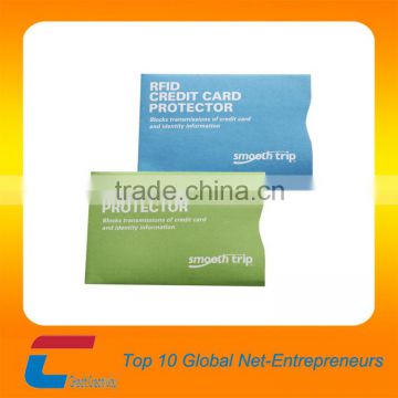 business card sleeves paper , contactless card protecter , card shield print