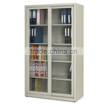 Lab metal cabinet with glass sliding door File Storage Metal Cabinet