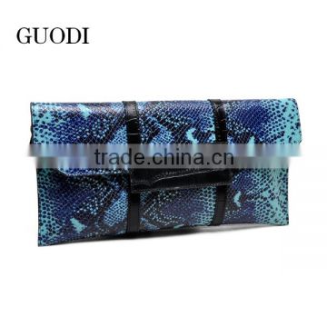2016 new style fashion woman genuine snake leather wallet