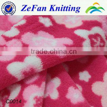 100% polyester printed super soft coral fabric fleece