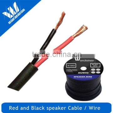 Flexible speaker wire/cable with wooden tray
