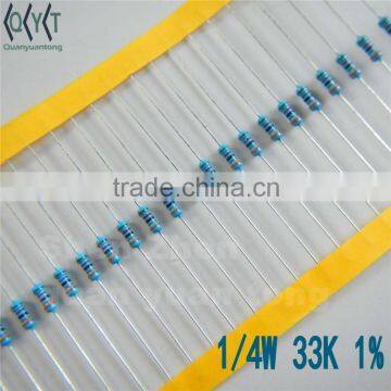 Resistors 1/4W 1% 33K NEW