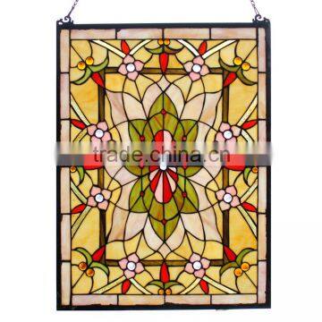 TW1824062, W18"H24" tiffany panel, hanging panel, tiffany windows, stained glass panel, stained glass windows