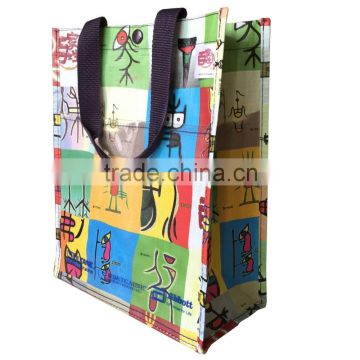 full color PP woven Lamination Printing PP woven bag with PVC Pocket